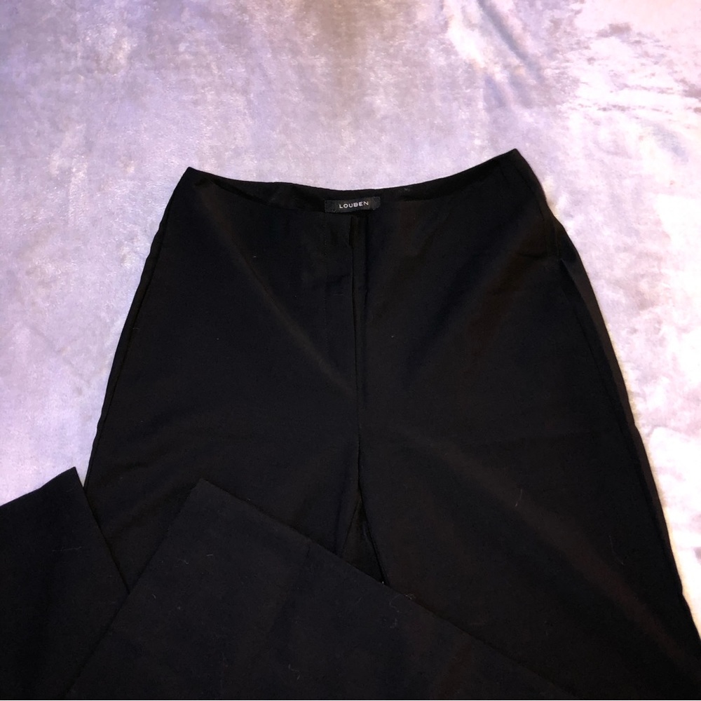 Louben black classy straight leg pants/ trousers - Picture 4 of 6